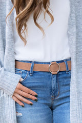 Vegan Leather O-Ring Belt