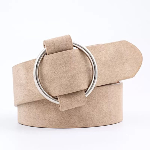 Vegan Leather O-Ring Belt