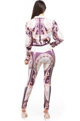 Purple Multi Print Two Piece Pant Set king-general-store-5710.myshopify.com