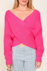 Cross Over Front Sweater king-general-store-5710.myshopify.com