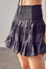 Lace Trim Detail Skirt king-general-store-5710.myshopify.com