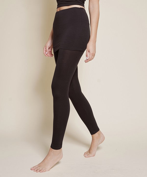 Bamboo Pre Washed One Piece Skirted Legging king-general-store-5710.myshopify.com