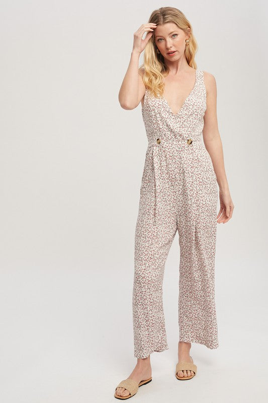 Floral V-Neck Piper Jumpsuit