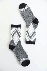 Faux Mohair Diamond Pattern Socks king-general-store-5710.myshopify.com