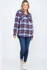 Boyfriend Fit Checker Plaid Flannel Long Sleeve king-general-store-5710.myshopify.com