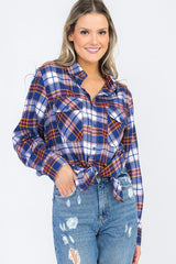 Boyfriend Fit Checker Plaid Flannel Long Sleeve king-general-store-5710.myshopify.com