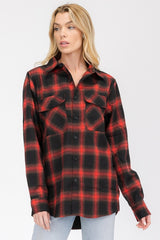 Boyfriend Fit Checker Plaid Flannel Long Sleeve king-general-store-5710.myshopify.com