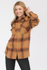 Boyfriend Fit Checker Plaid Flannel Long Sleeve Shirt king-general-store-5710.myshopify.com