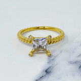 Braided Single Stone Ring king-general-store-5710.myshopify.com