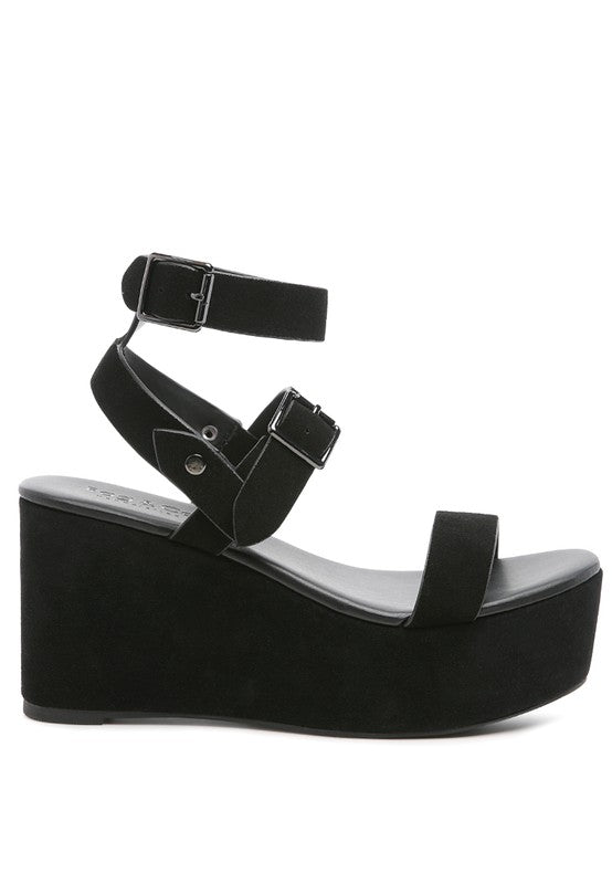 RAG&CO PORTIA LEATHER WEDGE SANDAL king-general-store-5710.myshopify.com