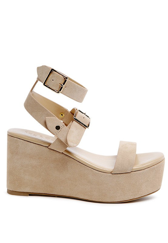 RAG&CO PORTIA LEATHER WEDGE SANDAL king-general-store-5710.myshopify.com