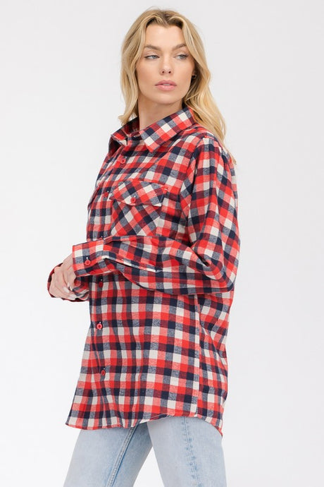 Womens Boyfriend Long Sleeve Flannel king-general-store-5710.myshopify.com