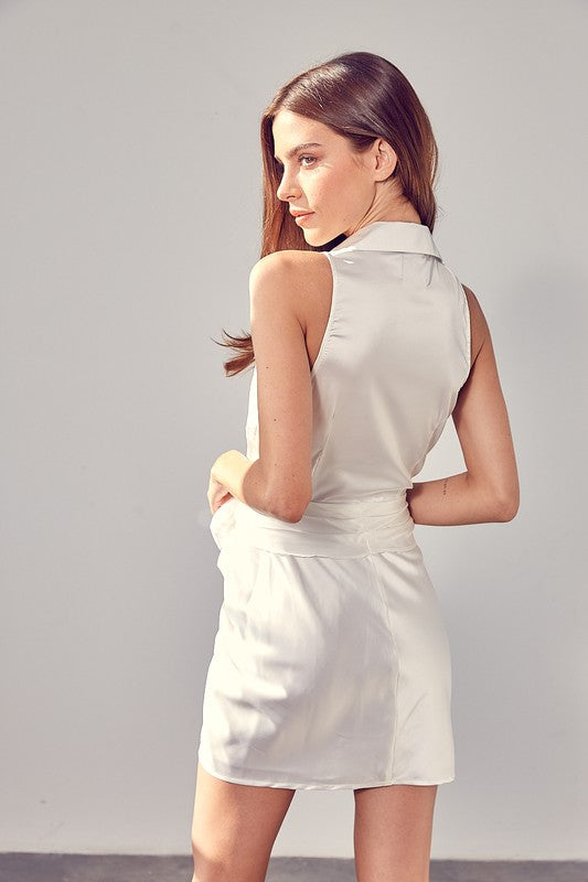 Sleeveless Front Tie Dress king-general-store-5710.myshopify.com