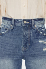 Ultra High-Rise Distressed 90s Flare Jeans king-general-store-5710.myshopify.com