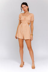 Off-Shoulder Cutout Romper