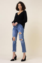 Distressed Boyfriend Jeans king-general-store-5710.myshopify.com