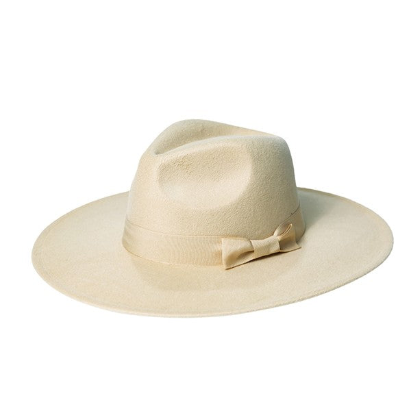 WIDE BRIM RIBBON FEDROA HAT king-general-store-5710.myshopify.com