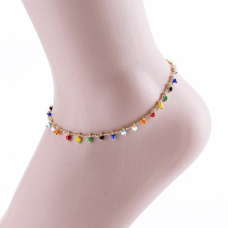 Multi Color Beaded Anklet king-general-store-5710.myshopify.com