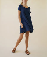 BAMBOO Short Sleeve Mini Dress king-general-store-5710.myshopify.com