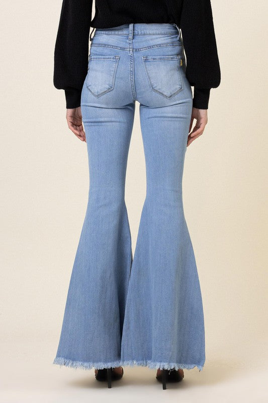 High Waisted Flare Jeans king-general-store-5710.myshopify.com