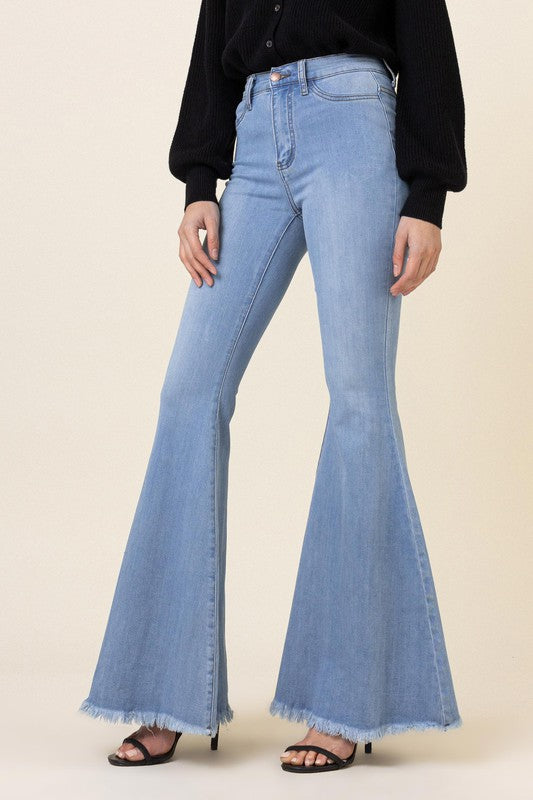 High Waisted Flare Jeans king-general-store-5710.myshopify.com