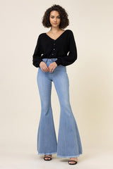 High Waisted Flare Jeans king-general-store-5710.myshopify.com