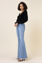 High Waisted Flare Jeans king-general-store-5710.myshopify.com