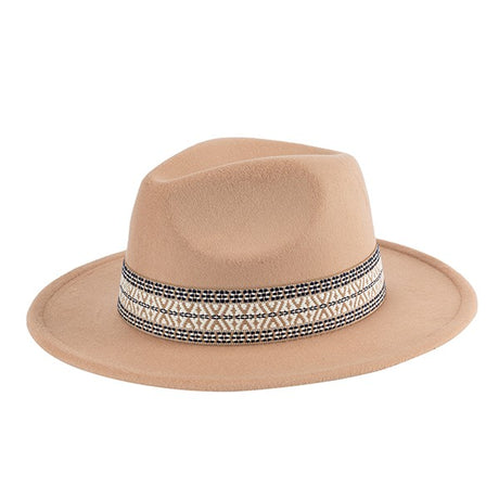 BOHO EMBROIDERED FEDORA HAT king-general-store-5710.myshopify.com