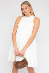 Sleeveless Ruffle Neck Tiered Dress king-general-store-5710.myshopify.com