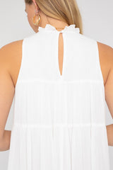 Sleeveless Ruffle Neck Tiered Dress king-general-store-5710.myshopify.com