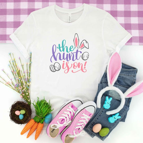The Hunt Is On Easter Youth Short Sleeve Tee king-general-store-5710.myshopify.com