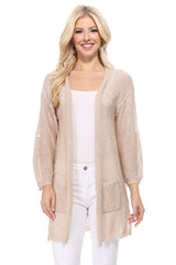 SS See Through Stitch Sweater Long Cardigan king-general-store-5710.myshopify.com