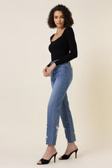 High Waisted Straight Leg Jeans king-general-store-5710.myshopify.com