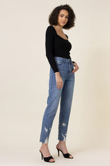 High Waisted Straight Leg Jeans king-general-store-5710.myshopify.com