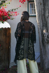 Floral Lace Textured Kimono king-general-store-5710.myshopify.com