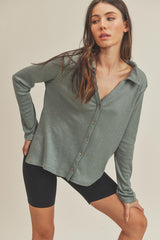 Cuffed Sleeve Nancy Top