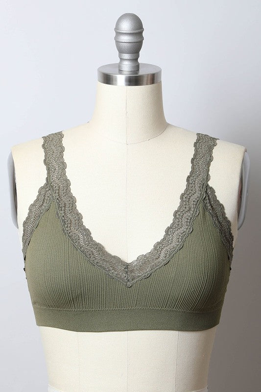 Lace Trim Padded Bralette king-general-store-5710.myshopify.com