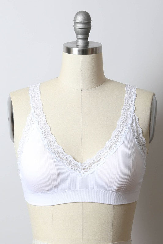 Lace Trim Padded Bralette king-general-store-5710.myshopify.com