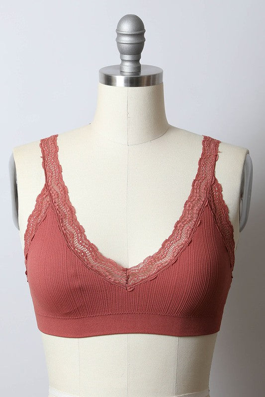 Lace Trim Padded Bralette king-general-store-5710.myshopify.com