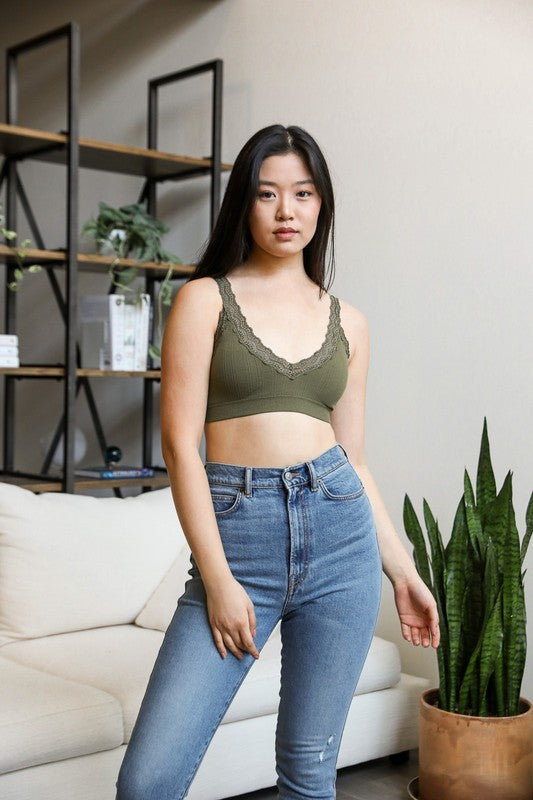 Lace Trim Padded Bralette king-general-store-5710.myshopify.com