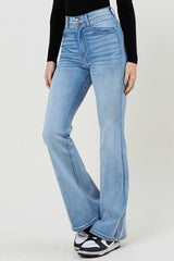 Light Wash High-Waisted Flare Jeans king-general-store-5710.myshopify.com