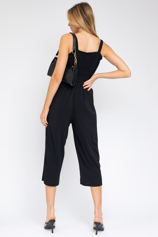 Sleeveless Drawstring Cropped Jumpsuit king-general-store-5710.myshopify.com