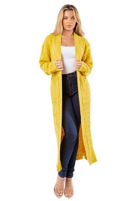 Longline Maxi Cardigan with Side Pockets king-general-store-5710.myshopify.com