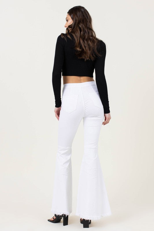 High Waisted Flare Jeans king-general-store-5710.myshopify.com