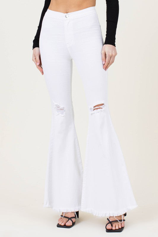 High Waisted Flare Jeans king-general-store-5710.myshopify.com