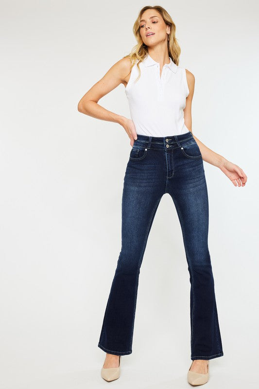 High Rise Wide Waistband Skinny Bootcut king-general-store-5710.myshopify.com
