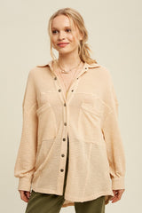 Soft Thermal Knit Shacket Top king-general-store-5710.myshopify.com