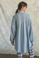 Soft Thermal Knit Shacket Top king-general-store-5710.myshopify.com