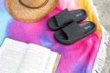 Black Insanely Comfy Beach or Casual Slides king-general-store-5710.myshopify.com