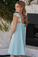 Cute Ruffle Collar Sleeveless Mini Dress king-general-store-5710.myshopify.com